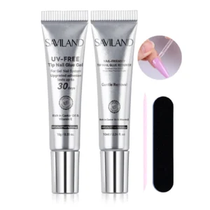 Semi Solid Nail Glue Gel 10g with Quick Remover 10ml