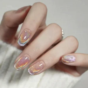 Crystal Cat Eye Press on Nails