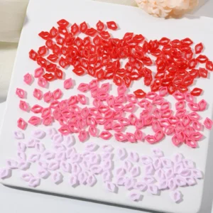 3D|Sweet Lips Minimalist Nail Art Charms
