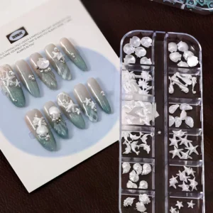 3d Nail Art Accessories For A Dreamy And Oceanic Manicure Look